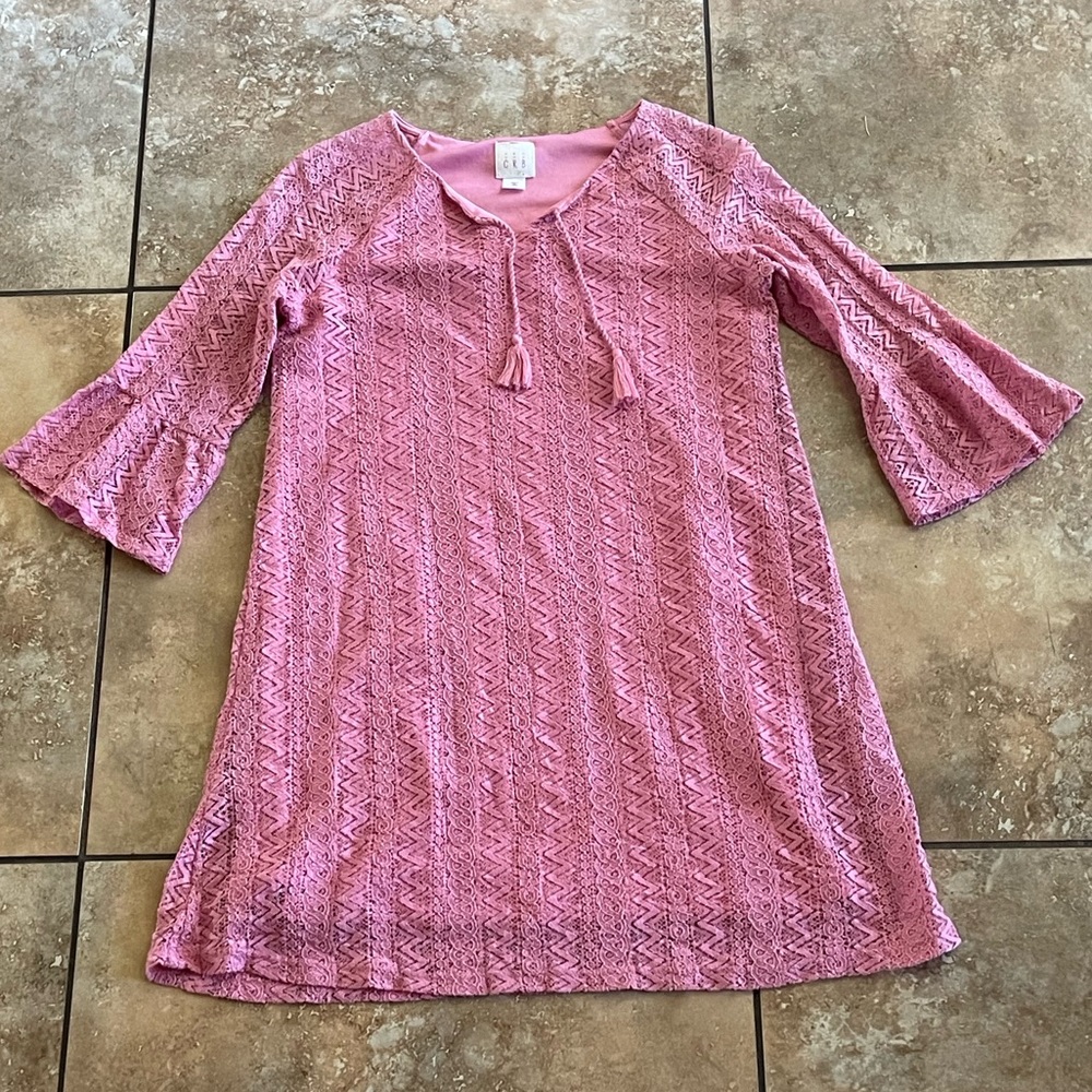 Pink mini dress